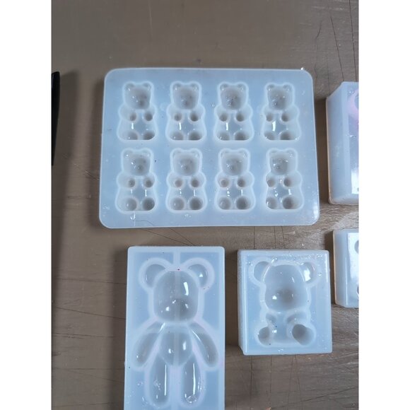 Lot of 6 Silicone Gummy Bear Moulds/Molds - Picture 5 of 7